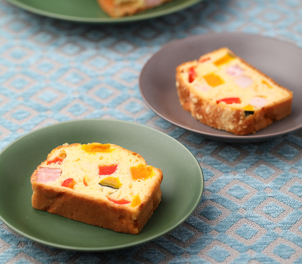 かぼちゃとベーコンのケーキサレ