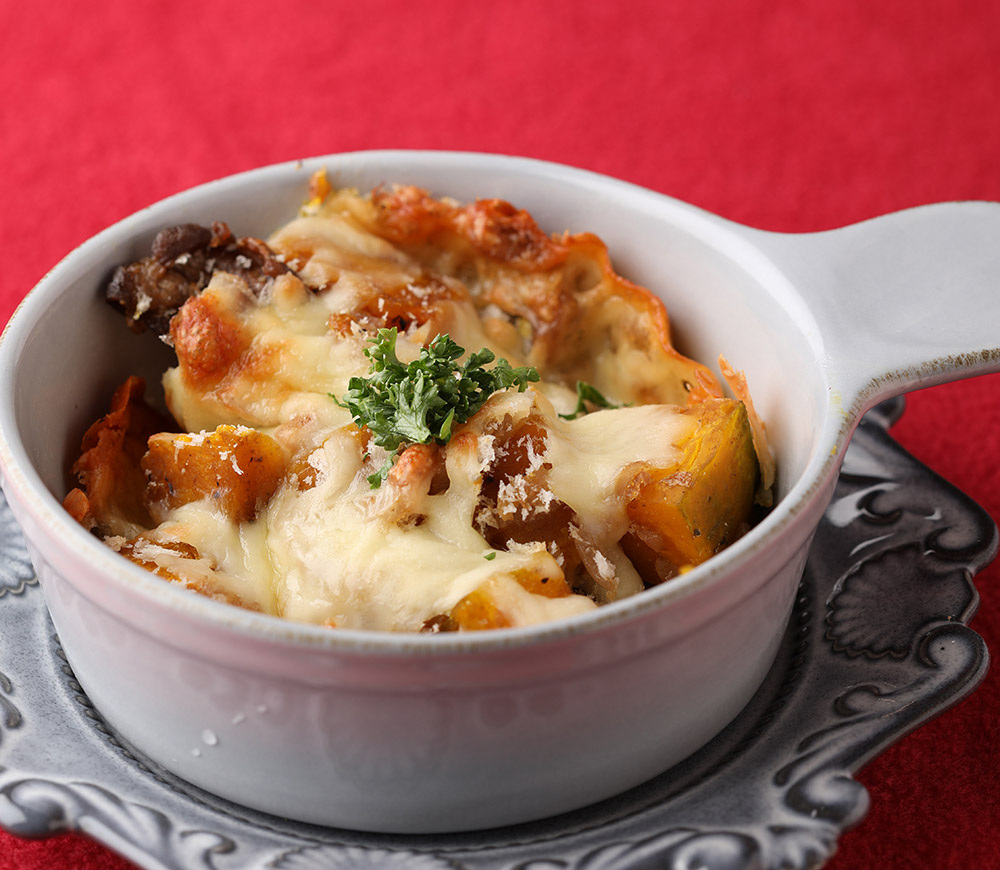 かぼちゃコロッケ風グラタン